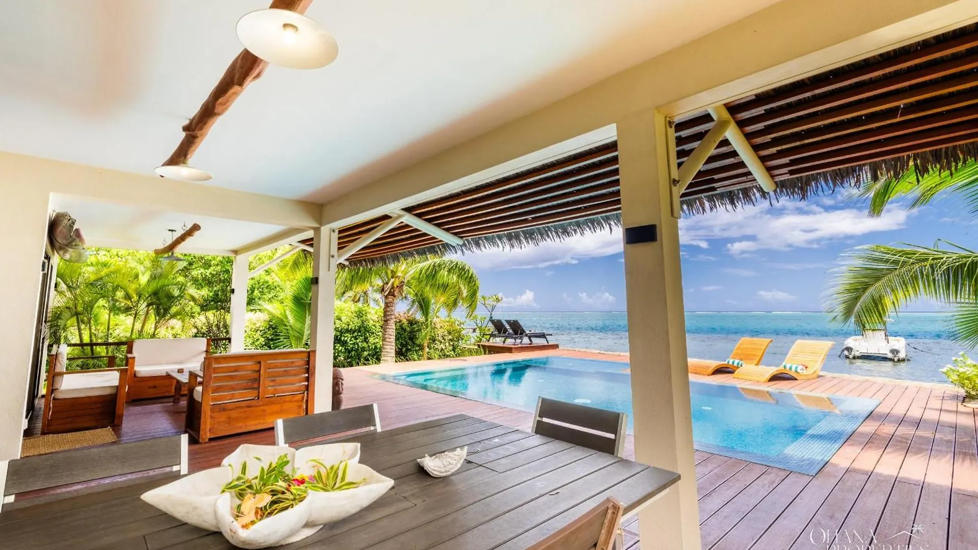 Villa Iti - 3Br Oceanfront Villa W Beautiful Pool Maharepa   Maharepa (Moorea)