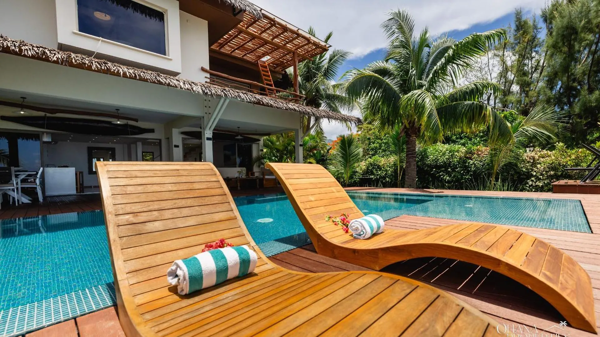Villa Iti - 3Br Oceanfront Villa W Beautiful Pool Maharepa  0*, Maharepa (Moorea) 프랑스령 폴리네시아